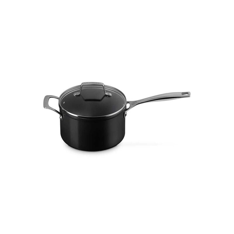 Le Creuset Non-Stick Ceramic Saucepan with Helper Handle 20cm image number 0